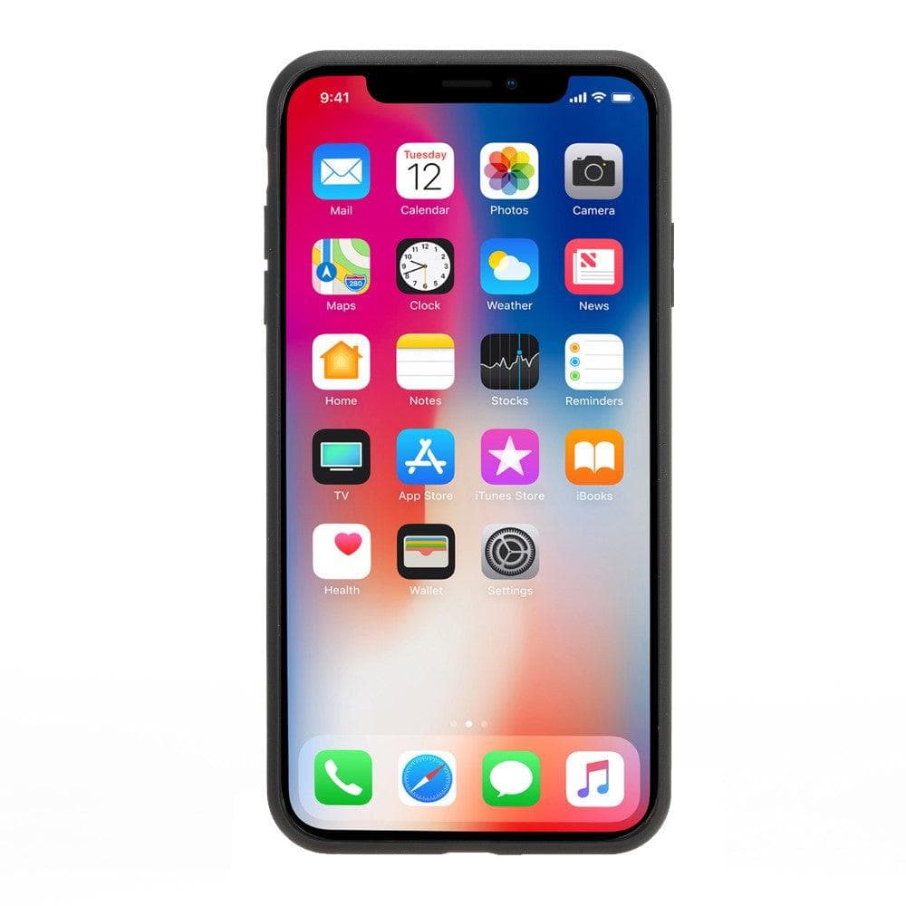 iPhone X Series Leather Flex Back Cover With Card Holder iPhone XS Max / Tan Bouletta